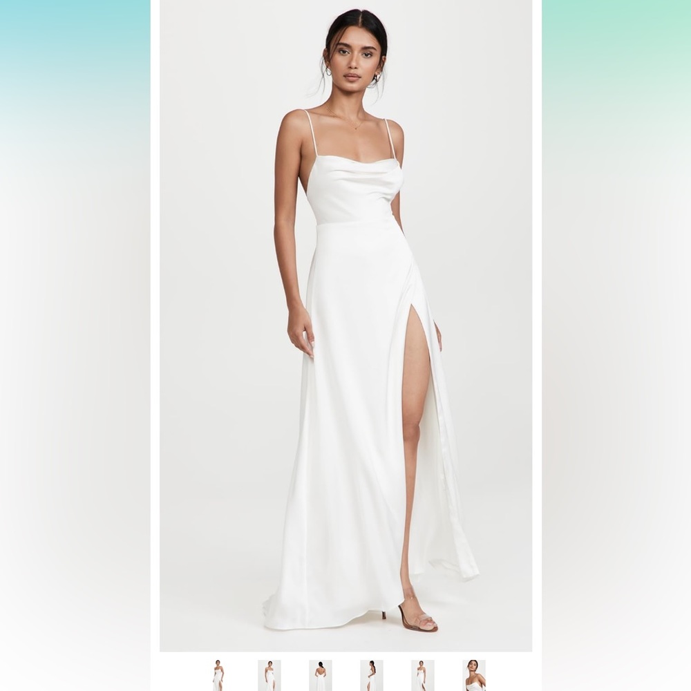 Wedding Dress / Ivory White Dress  - Fame & Partners Rosabel Dress, Size 4